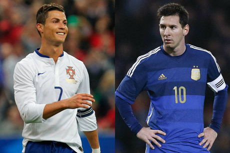 Cristiano Ronaldo e Messi são os destaques do amistoso
