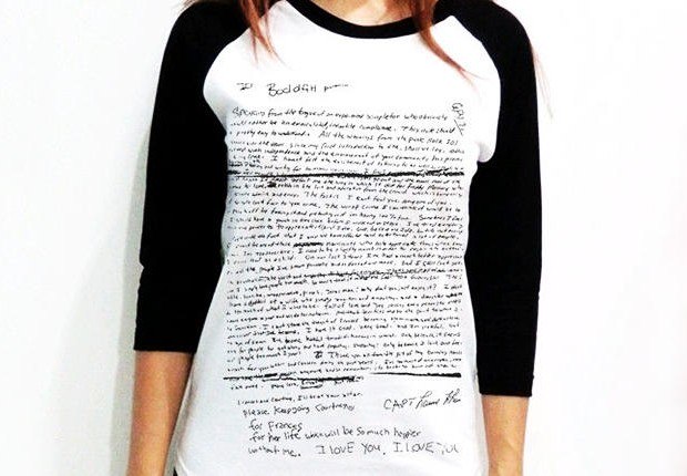 Carta de suicídio de Kurt Cobain vira estampa de camiseta - Entretenimento - R7 Pop