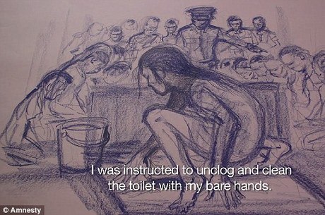 Após desobedecer ordens, Ji-hyun foi obrigada a desentupir o banheiro com as mãos
