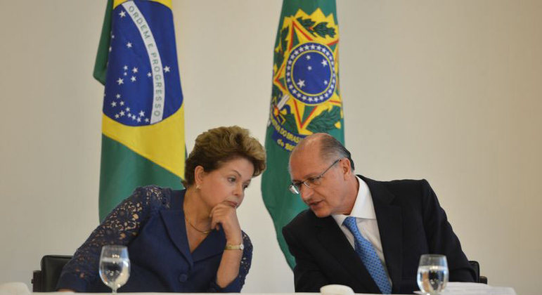 Ex-presidente Dilma com ex-governador de São Paulo Geraldo Alckmin