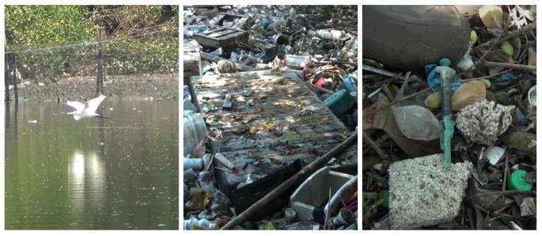 Canal do Fundão é retrato da poluição na baía de Guanabara
