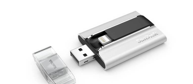 SanDisk lança pen drive exclusivo para iPhone e iPad de até 64 GB