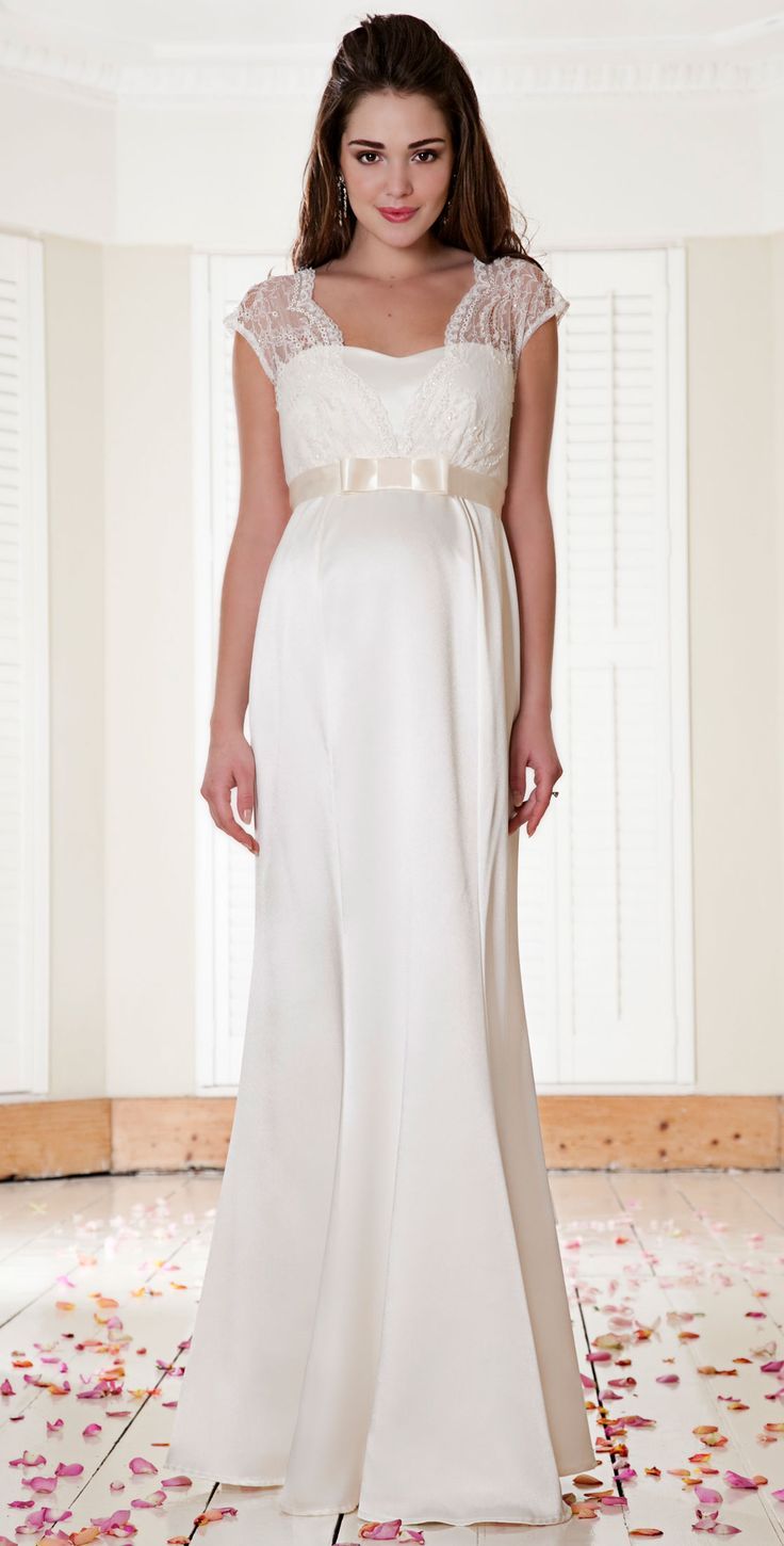 vestido para noiva gravida