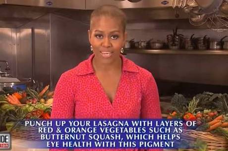 Michelle Obama aparece dando dicas em programa de TV