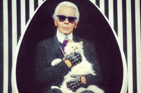 Karl Lagerfeld e sua gata milionária Choupette