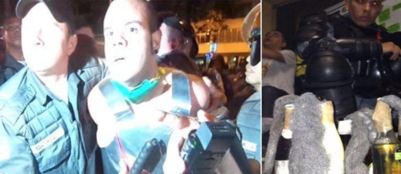 Bruno sofreu com choque no teaser durante manifestação e foi acusado de atirar explosivo contra policiais