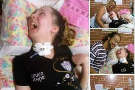 Yasmin Rafaela, de 15 anos, sofre de paralisia e é apaixonada pelo Atlético; um de seus sonhos é ver o jogo do Galo no estádio
