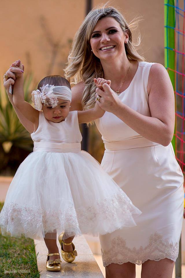 vestido de batizado mae e filha