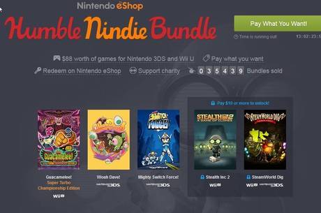 Nintendo lança pacote de jogos para Wii U e 3DS em parceria com o Humble  Bundle - E Sports - R7 Jogos