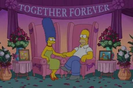 Homer e Marge negam divórcio em vídeo Homer e Marge negam divórcio em vídeo