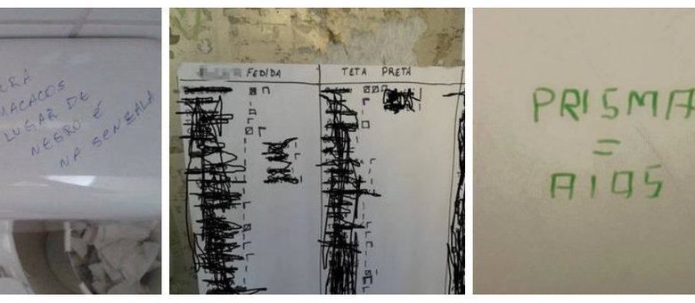 Xingamentos são expostos em diferentes universidades públicas de São Paulo
