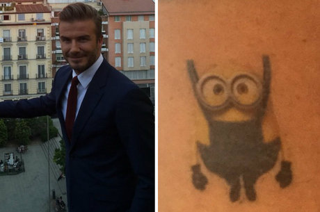 David Beckham fez tatuagem para filha 