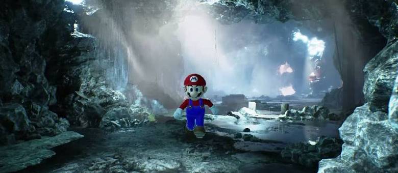 As fases da caverna do Mario ficariam muito mais interessantes com o motor gráfico Unreal Engine 4