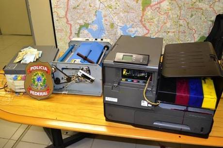 Polícia apreendeu impressoras usadas para falsificação das notas