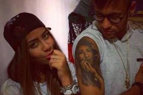 Neymar e sua irmã Rafaella Santos