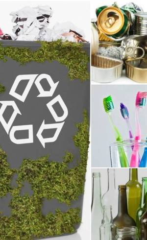 Escovas de dente, vidro e alumínio são alguns tipos de objetos recicláveis