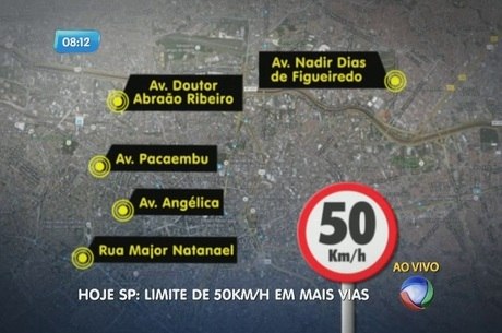 Redução de velocidade acontece por toda São Paulo