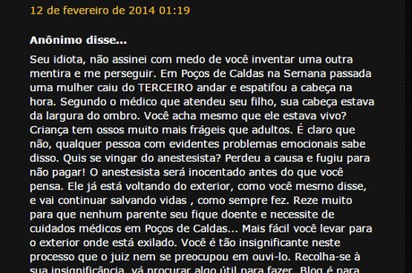 Ameaça indica vingança contra família de vítima