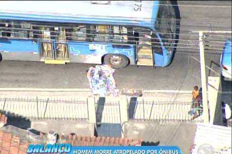 Homem foi atropelado por ônibus do BRT nesta
 quarta