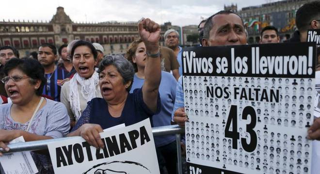 Em 2014, 43 estudantes desapareceram no estado de Guerrero, no México Em 2014, 43 estudantes desapareceram no estado de Guerrero, no México