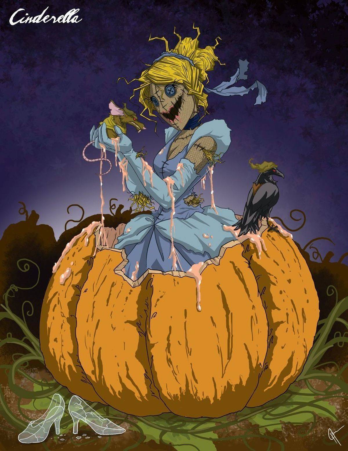 Falta muito pro Halloween? Veja como seriam as princesas da Disney em filmes  de terror - Fotos - R7 Pop