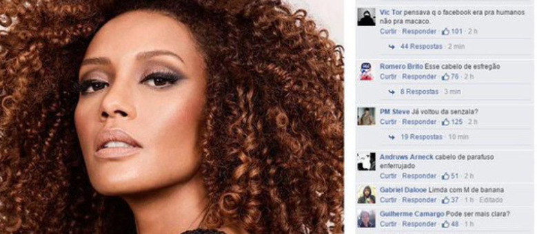 Ofensas foram publicadas em foto postada pela atriz em uma rede social; Taís diz que vai acionar a Polícia Federal