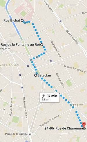 Paris - mapa dos atentados Paris - mapa dos atentados