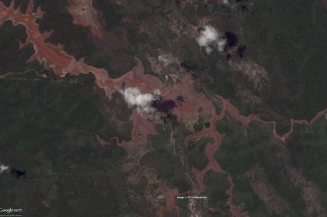 Imagens de satélite mostram o estrago feito na região 