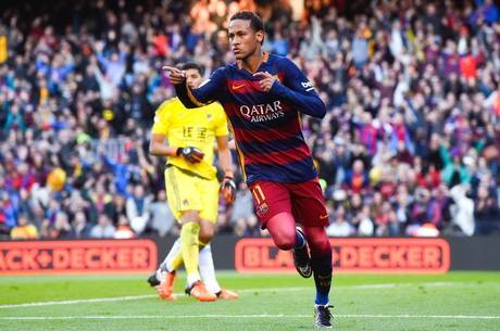 Neymar marcou dois gols na última vitória do Barcelona