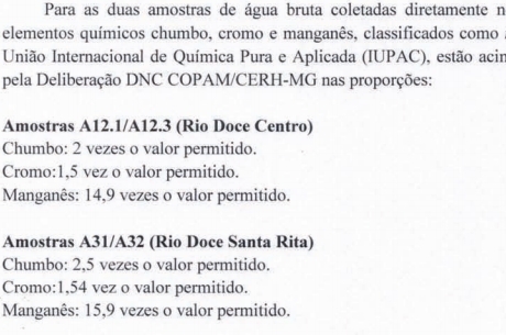 Estudo comprova contaminação da lama de resíduos