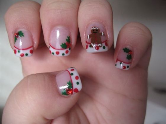 Unhas decoradas pro natal