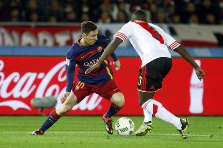 Messi abriu o placar para o Barcelona no primeiro tempo