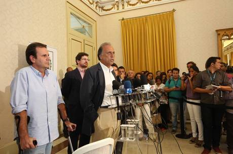 Paes e Pezão anunciaram a medida na tarde desta terça-feira (5) Paes e Pezão anunciaram a medida na tarde desta terça-feira (5)