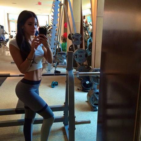 Fitness Model Gym Selfie