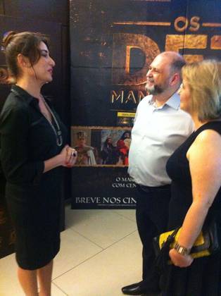 A atriz veio à Capital gaúcha para divulgar Os Dez Mandamentos - O Filme.