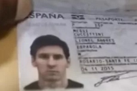 Policial fez vídeo do passaporte de Messi através do Snapchat