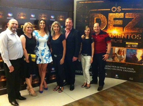 A atriz veio à Capital gaúcha para divulgar Os Dez Mandamentos - O Filme.