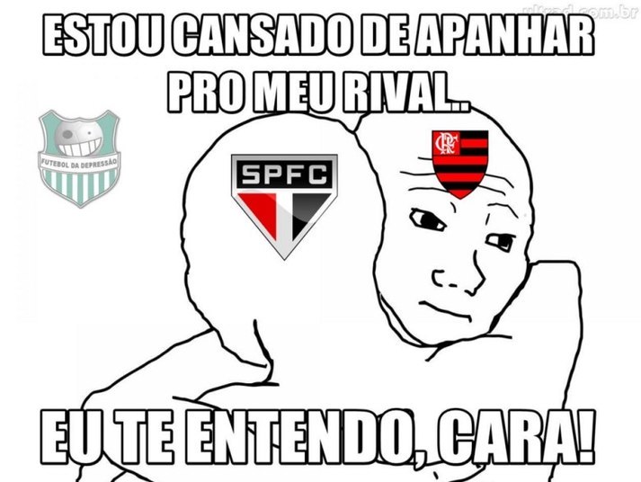 As derrotas de S&atilde;o Paulo e Flamengo ca&iacute;ram no gosto dos internautas