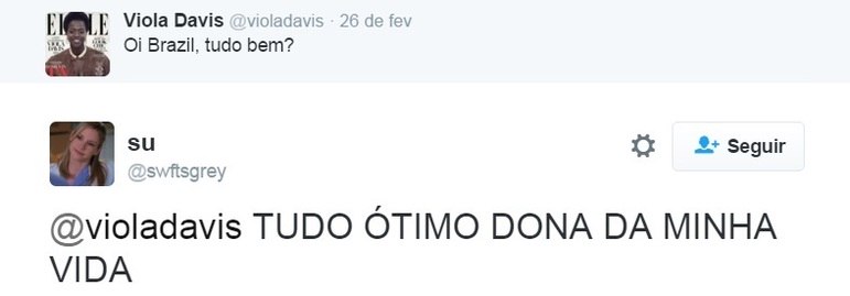 Viola Davis escreve mensagem em português e brasileiros piram no Twitter -  Fotos - R7 Pop