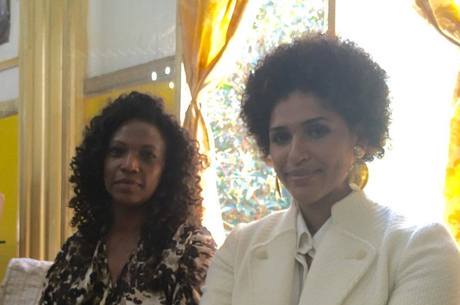 Eliane Dias (esquerda) e Alexandra Loras, consulesa da França