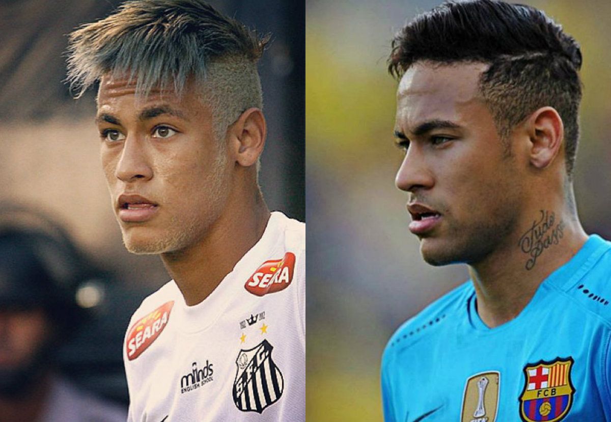 Neymar mudou muito desde o início da carreira. Veja o 