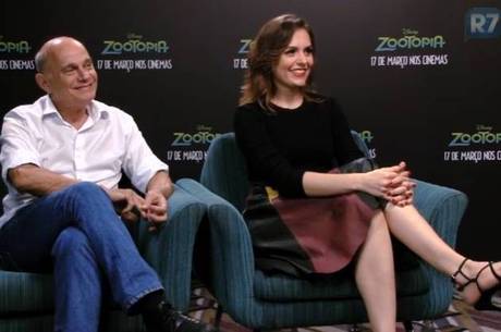 Monica Iozzi e Ricardo Boechat, dubladores de Zootopia Monica Iozzi e Ricardo Boechat, dubladores de Zootopia