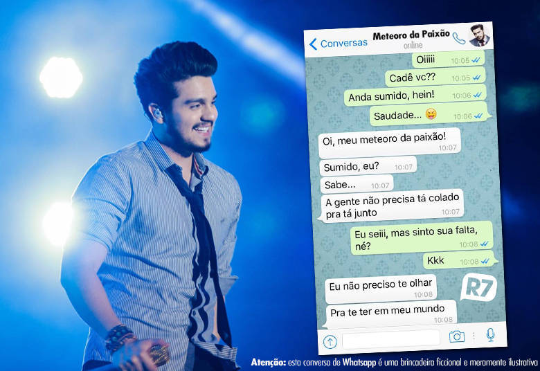 Aprenda A Xavecar No Whatsapp Com As Letras De Luan Santana O Meteoro Da Paixao E Da Zoeira Fotos R7 Pop whatsapp com as letras de luan santana
