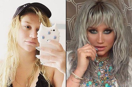 Kesha: cantora mostrou foto sem maquiagem 