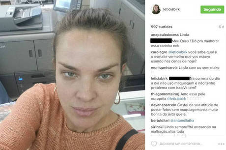 Letícia Birkheuer rebateu comentário de seguidor