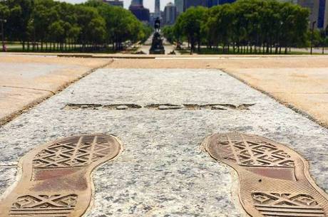 Rocky Steps (passos de Rocky) no Philadelphia Art Museum Rocky Steps (passos de Rocky) no Philadelphia Art Museum