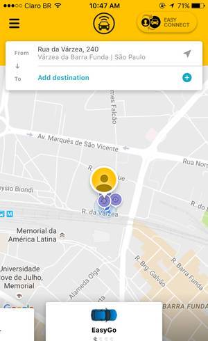 Easy Taxi entrou na disputa com EasyGo Easy Taxi entrou na disputa com EasyGo