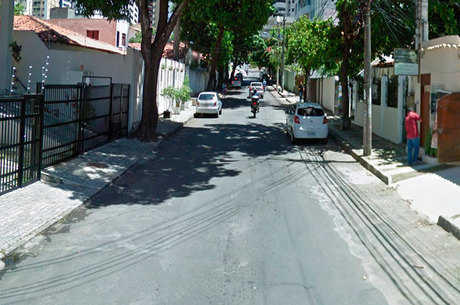 Imagem da rua onde o acidente aconteceu