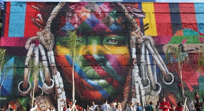 Museu Etnias, de Kobra, marca espaço de arte na zona portuária do Rio