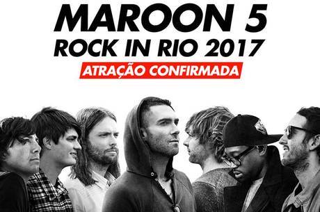 Maroon 5 fará show no Rock in Rio 2017

